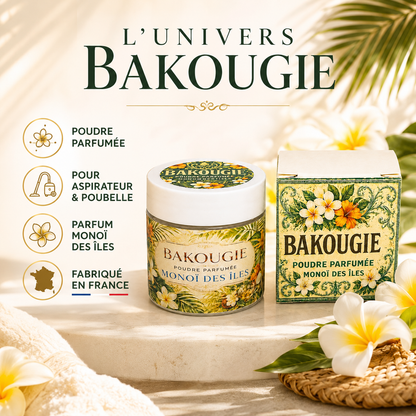 Poudre parfumée aspirateur et poubelle | Monoï des îles