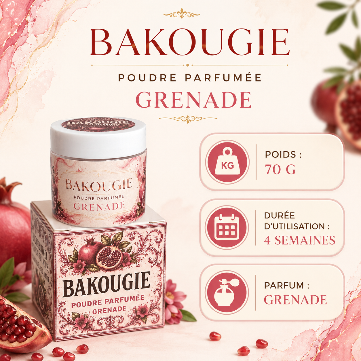Poudre parfumée aspirateur et poubelle | Grenade