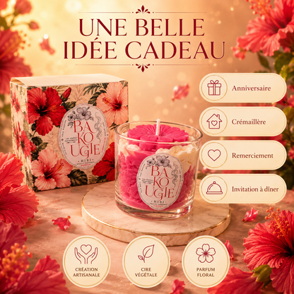 Bougie parfumée hibiscus | HIBI