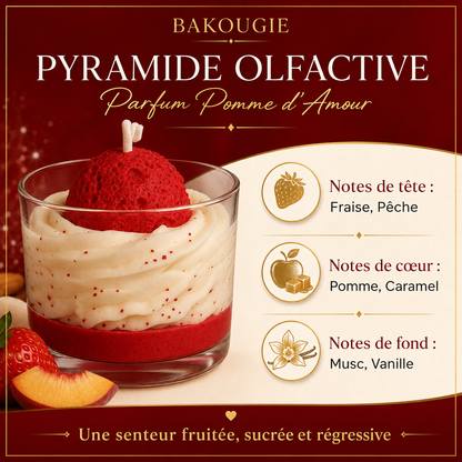 Bougie parfumée pomme d'amour | Bakolor