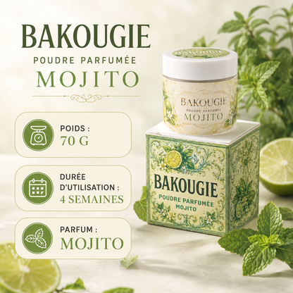 Poudre parfumée aspirateur et poubelle | Mojito