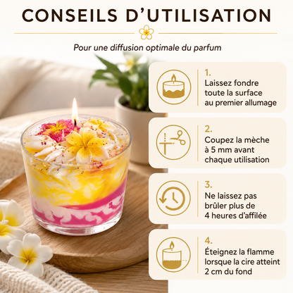 Bougie parfumée fleur de tiaré | Tiara