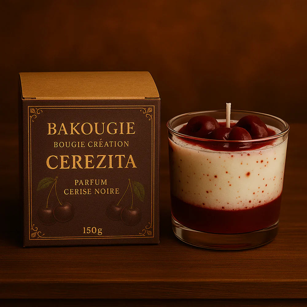 BOUGIE PARFUMÉE CERISE NOIRE CRÉATION