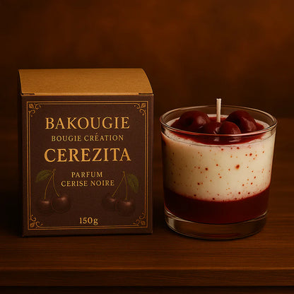 BOUGIE PARFUMÉE CERISE NOIRE CRÉATION