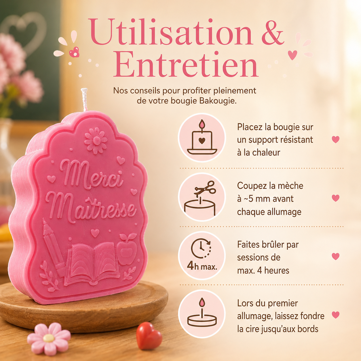 Bougie parfumée | Merci maîtresse