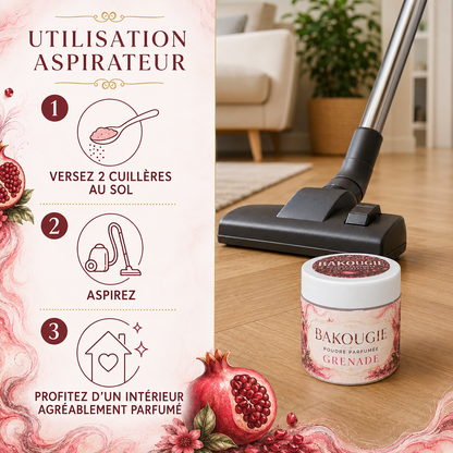 Poudre parfumée aspirateur et poubelle | Grenade