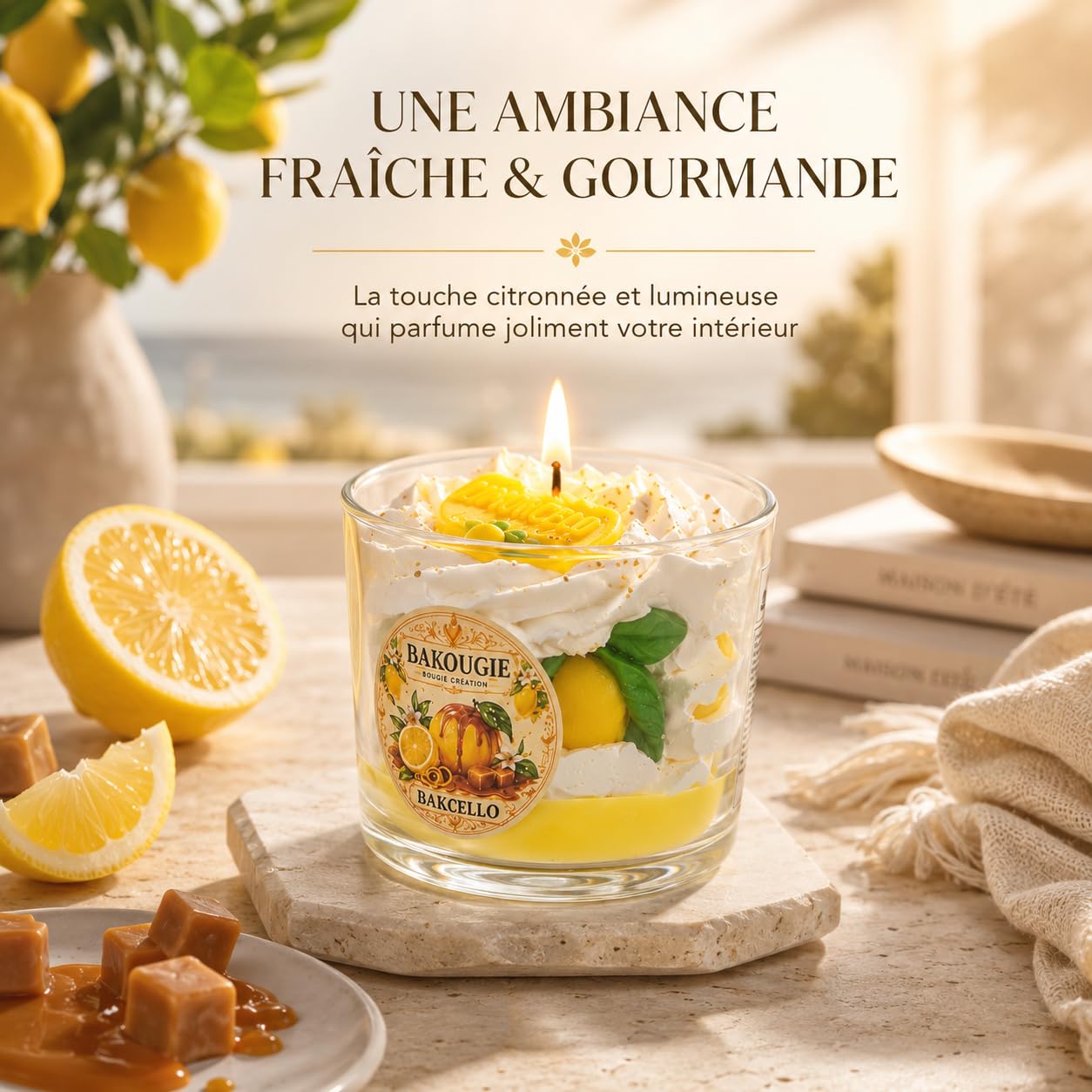 Bougie parfumée Limoncello | Bakcello