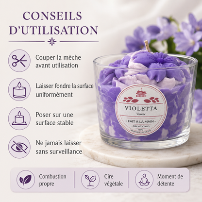 Bougie parfumée violette | Violetta