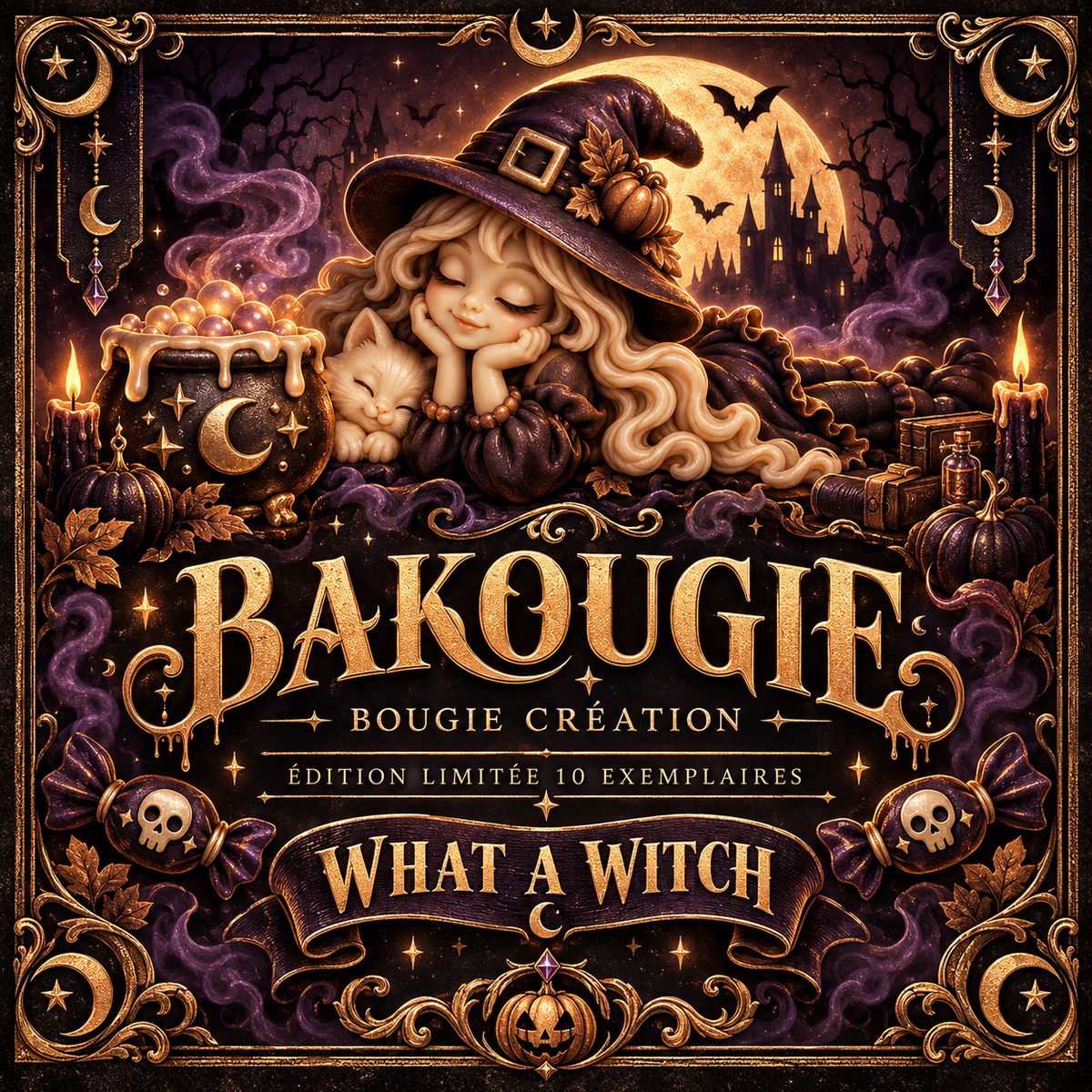 Bougie parfumée délice interdit | What a witch