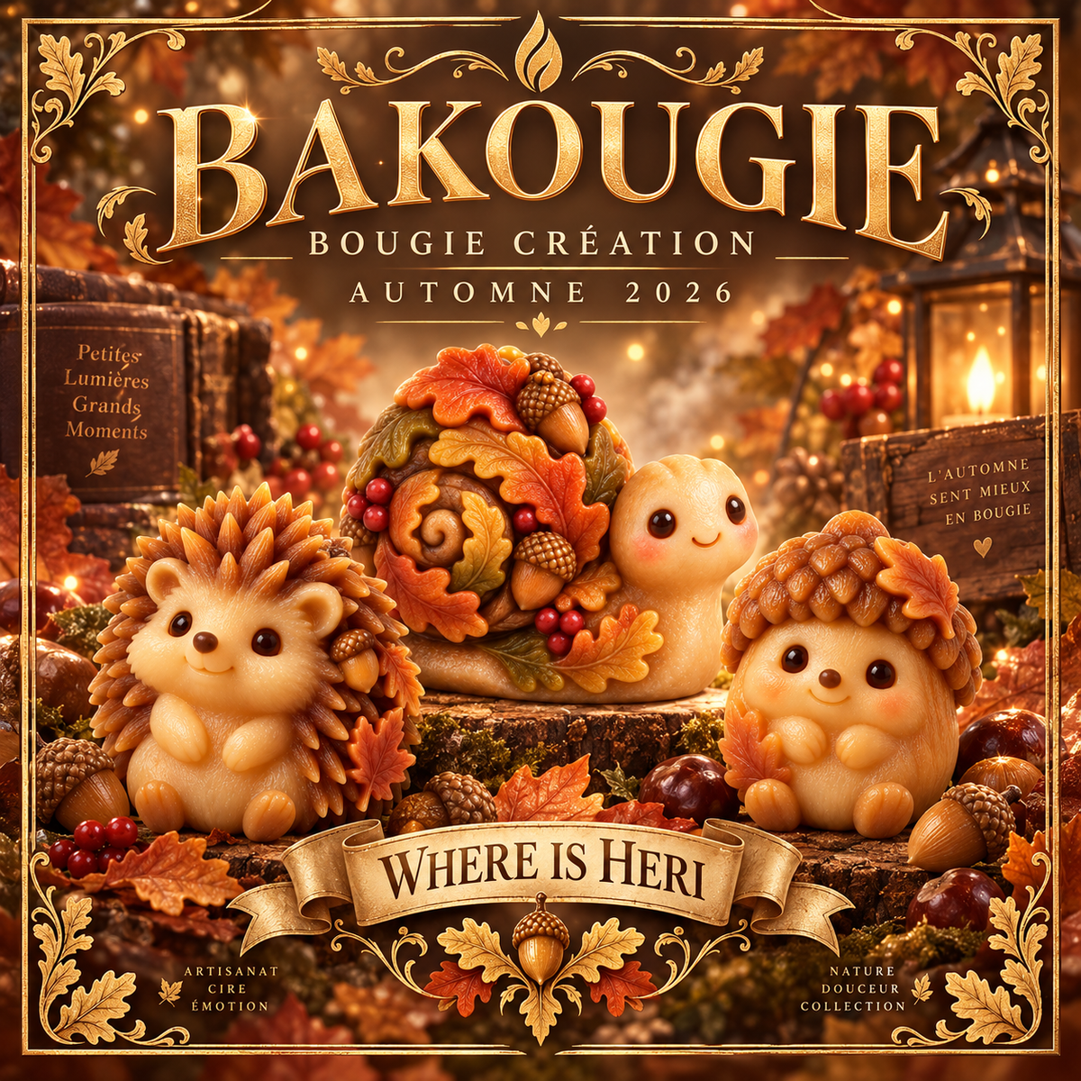 Bougie parfumée madeleine gourmande | Where is Heri
