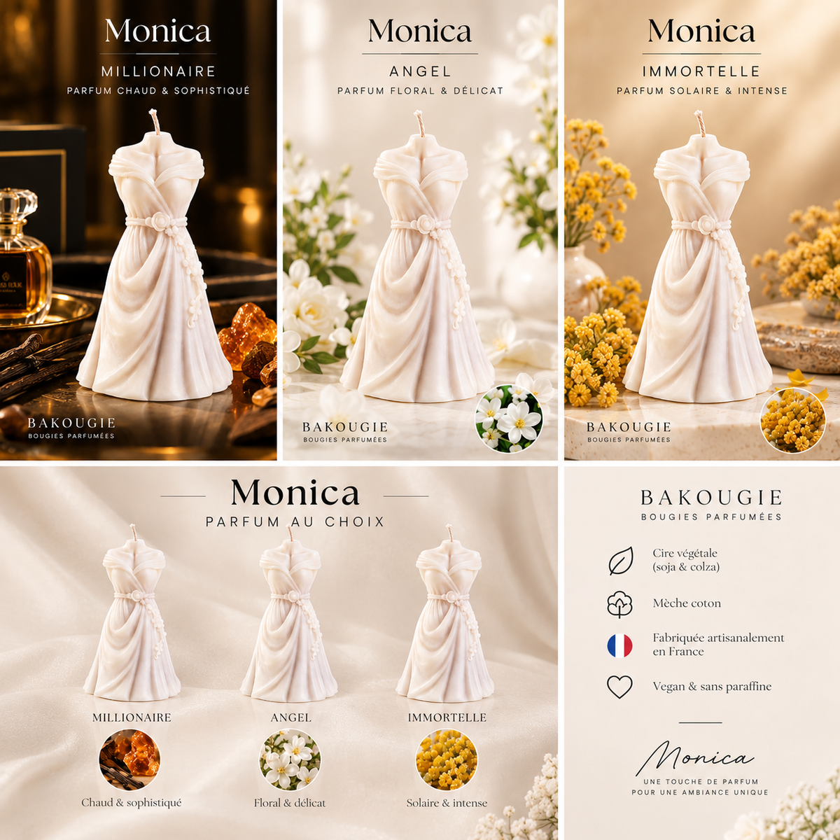 Bougie parfumée | Monica