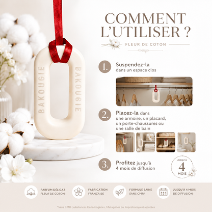 Suspension parfumée | Fleur de coton