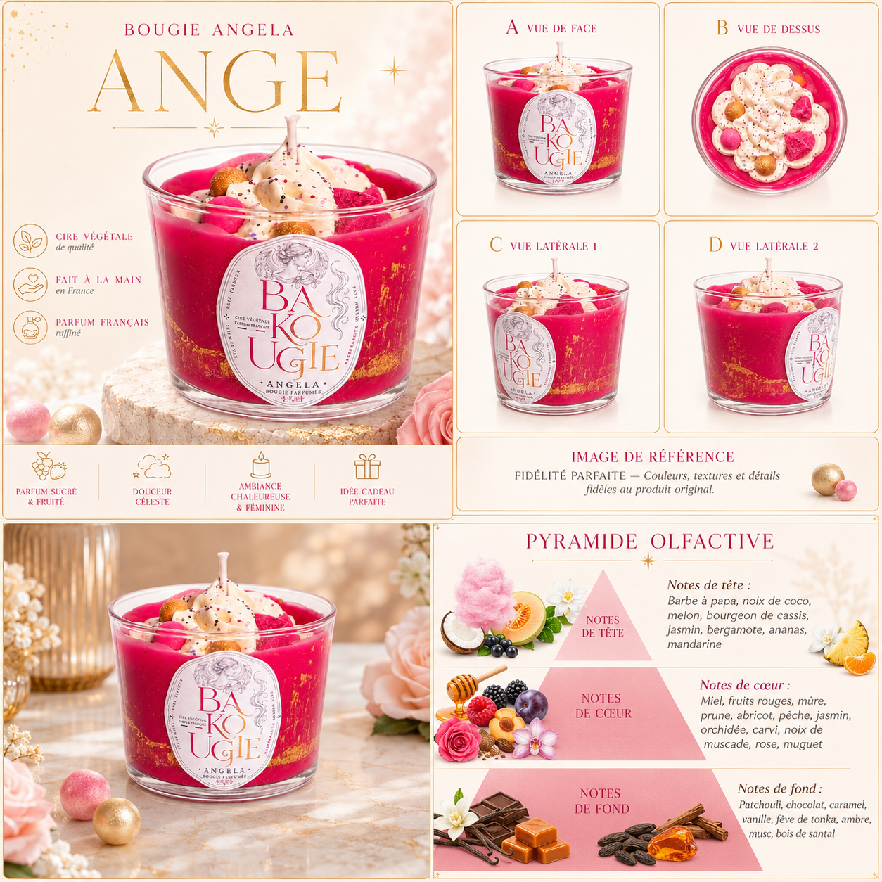 Bougie parfumée Ange | Angela
