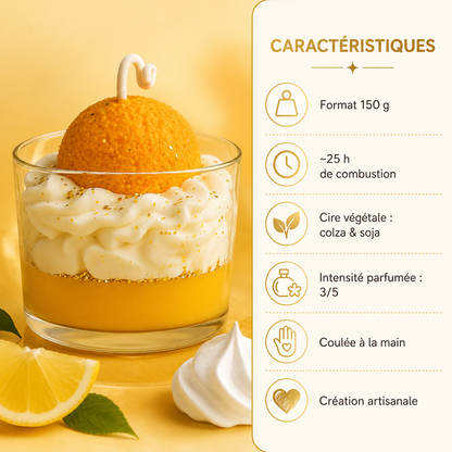 Bougie parfumée citron meringué | Bakolor
