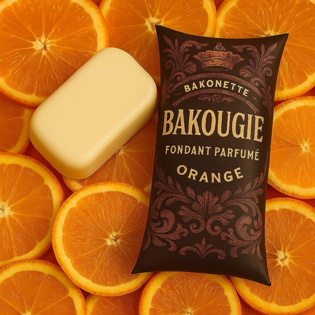 Fondant de cire parfumée orange, 30h de diffusion de parfum, cire végétale et parfum Français 