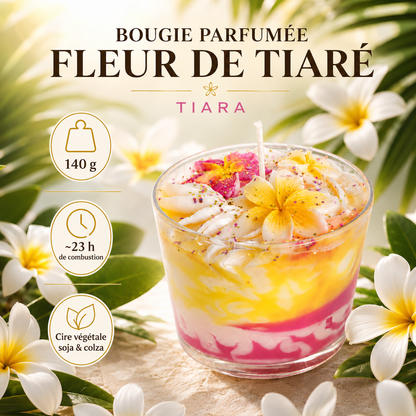 Bougie parfumée fleur de tiaré | Tiara
