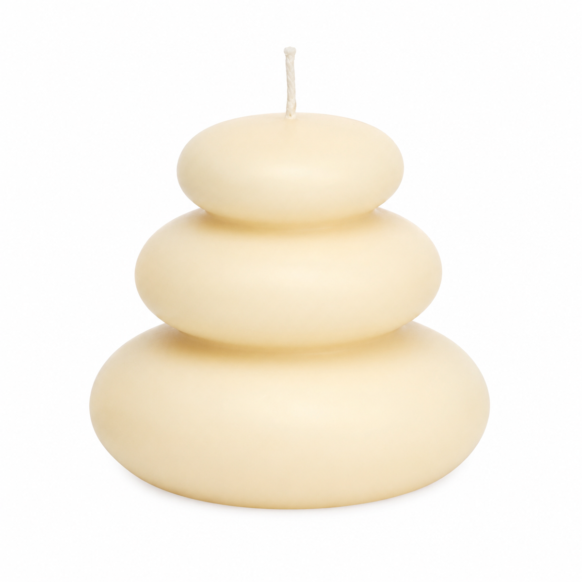 Bougie parfumée fleur de coton Pile de galets — Bakougie