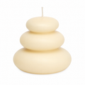 Bougie parfumée fleur de coton Pile de galets — Bakougie