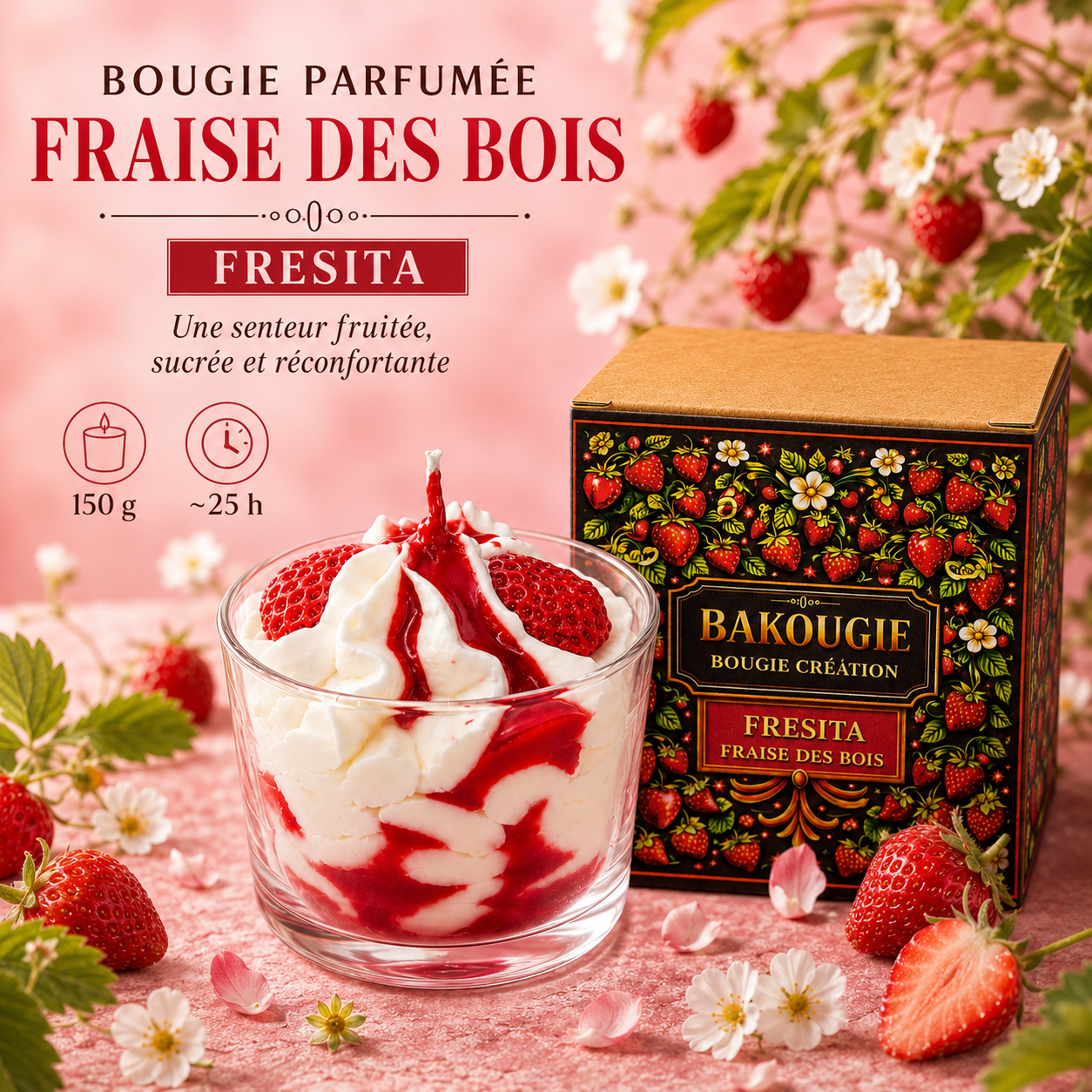 Bougie parfumée fraise des bois | Fresita