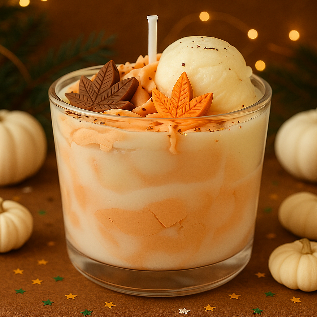 Bougie parfumée Citrouille blanche ambrée | Pumkita