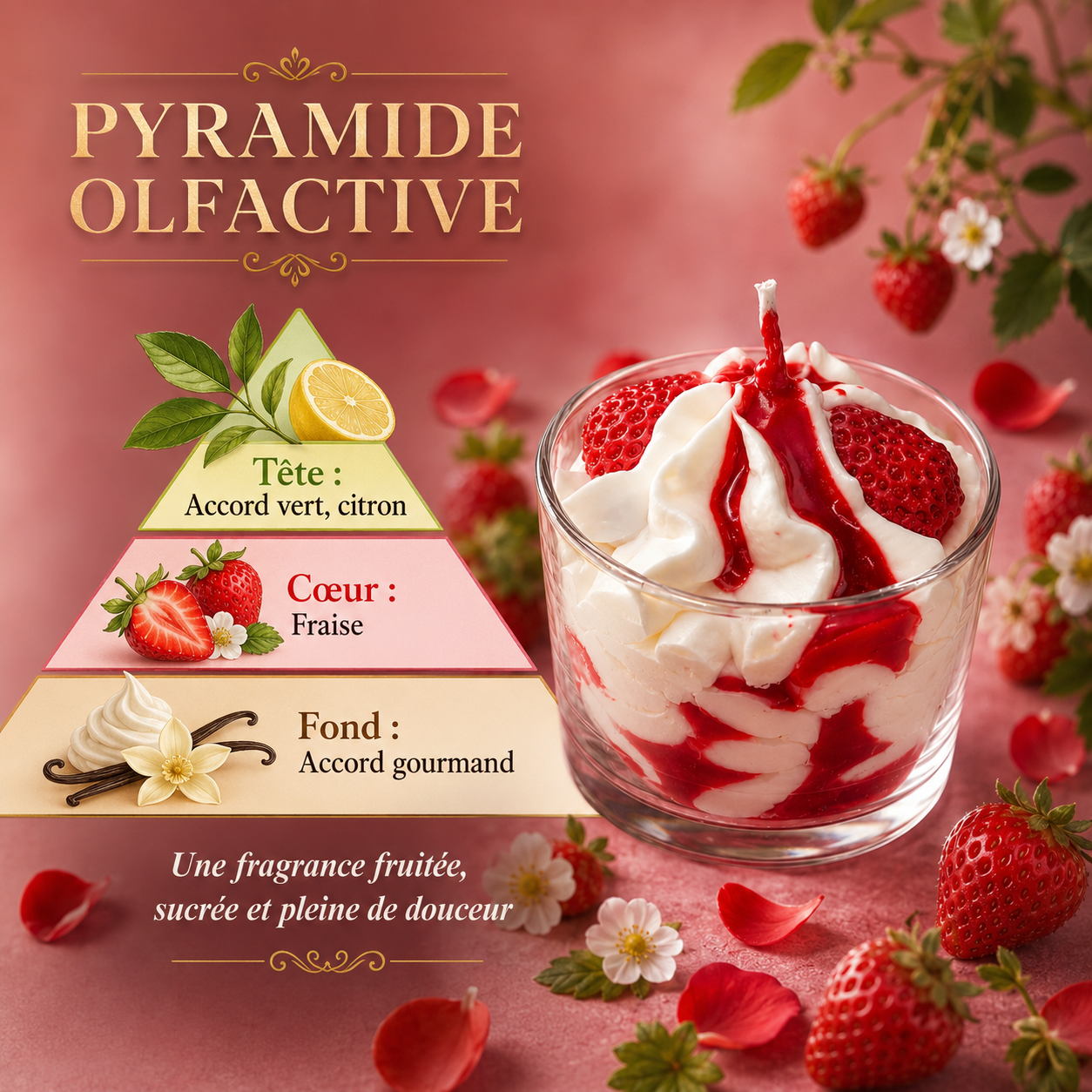 Bougie parfumée fraise des bois | Fresita