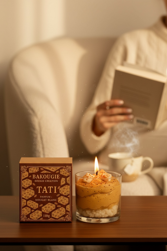 Bougie parfumée nougat blanc | Tati