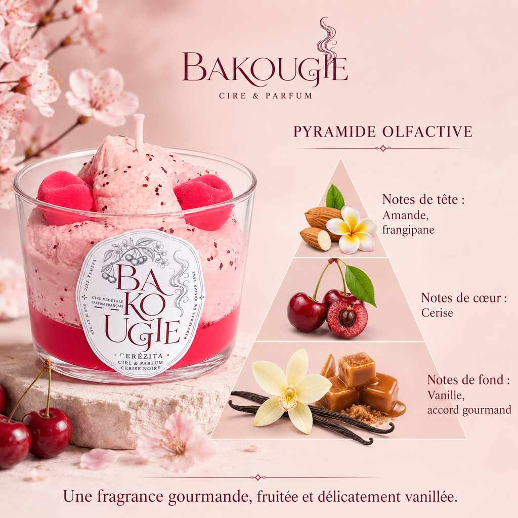 Bougie parfumée Cerise noire | Cerezita