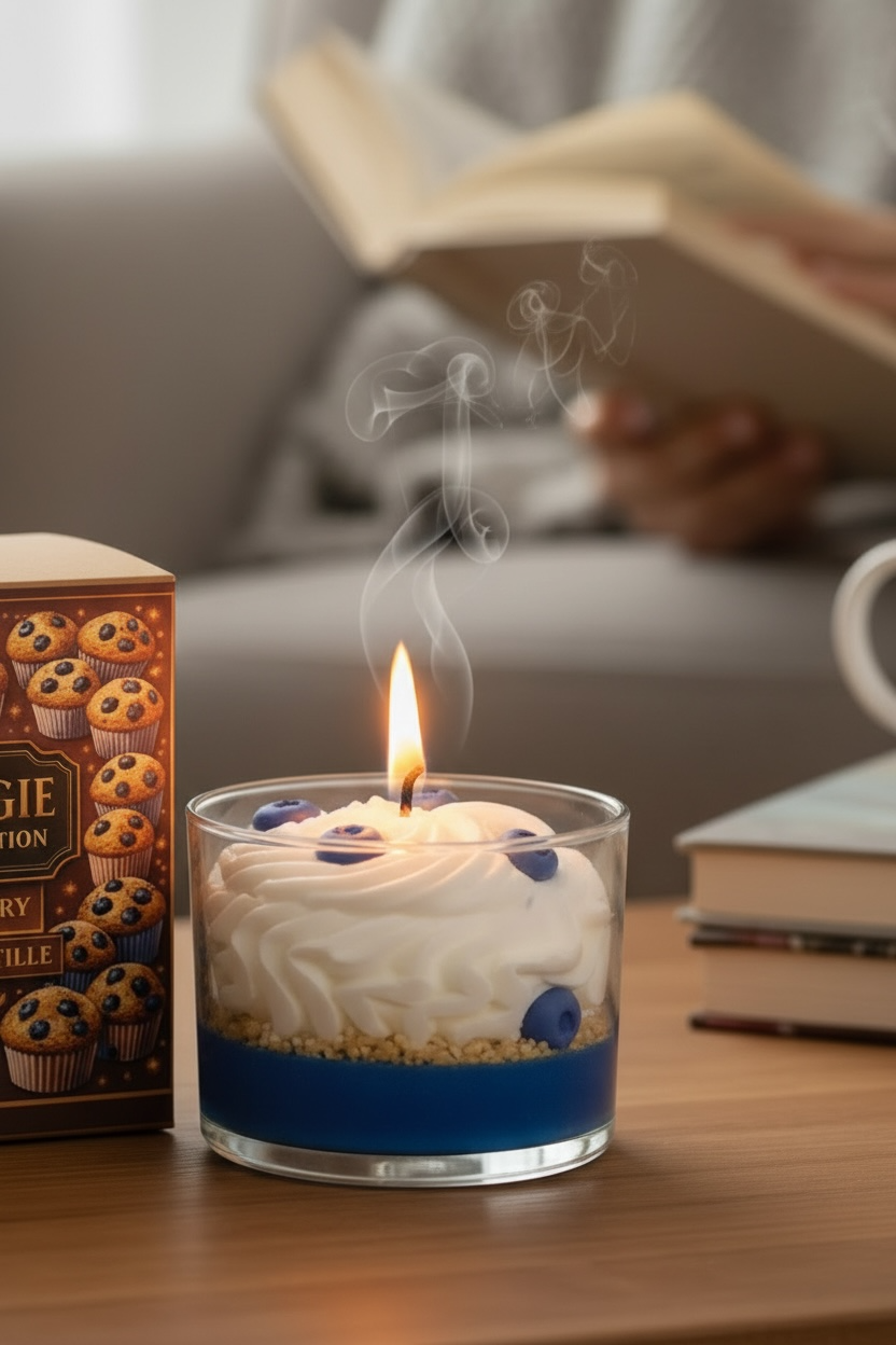 Bougie parfumée muffin myrtille | Berry berry