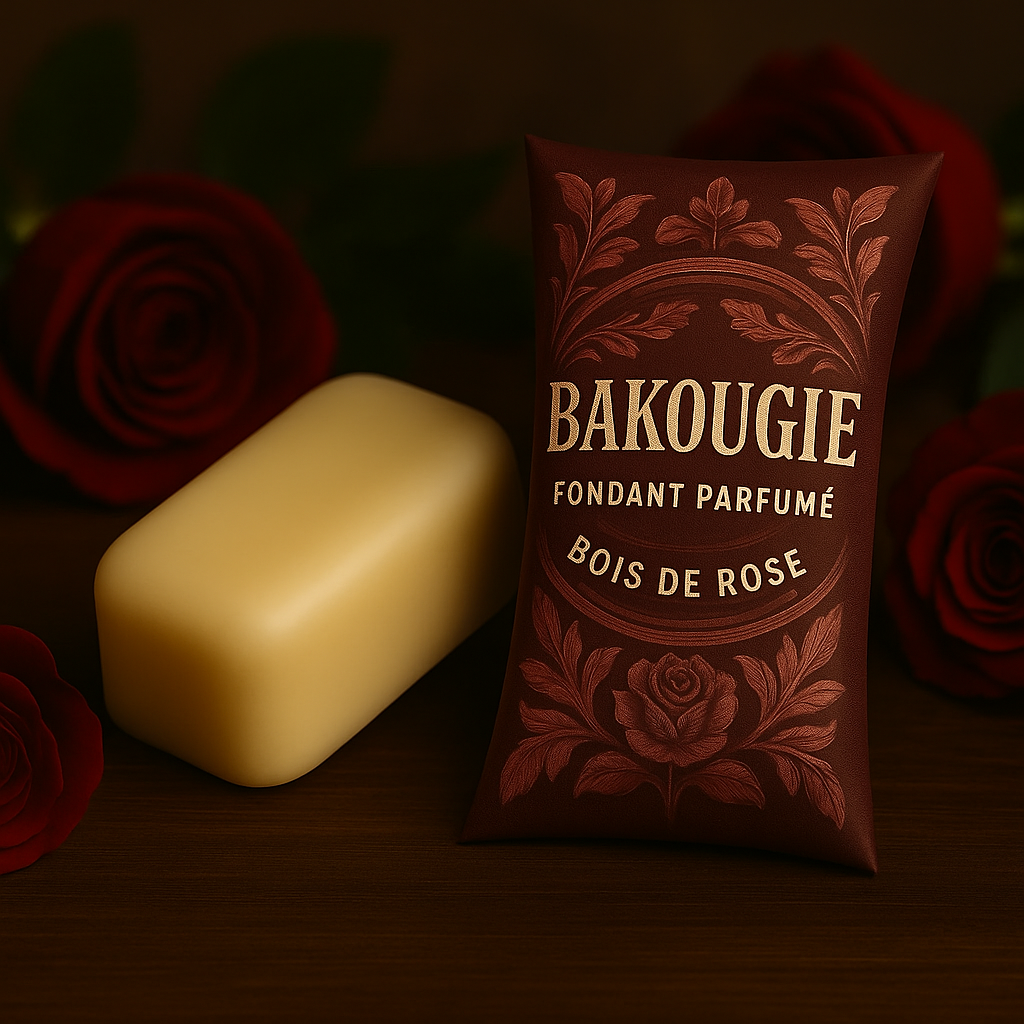 Fondant de cire parfumée Bois de rose, cire végétale et parfum Français. 30H de diffusion de parfum.