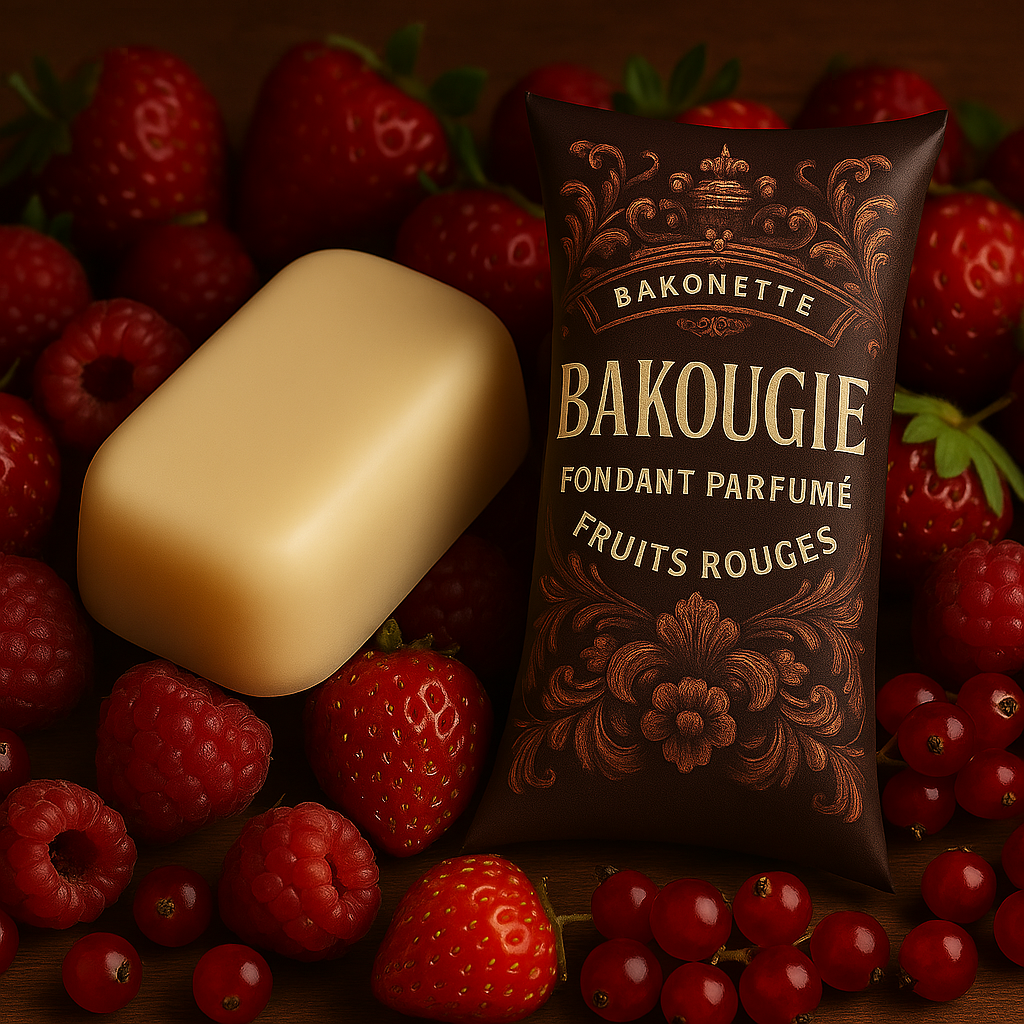 Fondant de cire parfumée fruits rouges, 30h de diffusion de parfum, cire végétale et parfum Français 