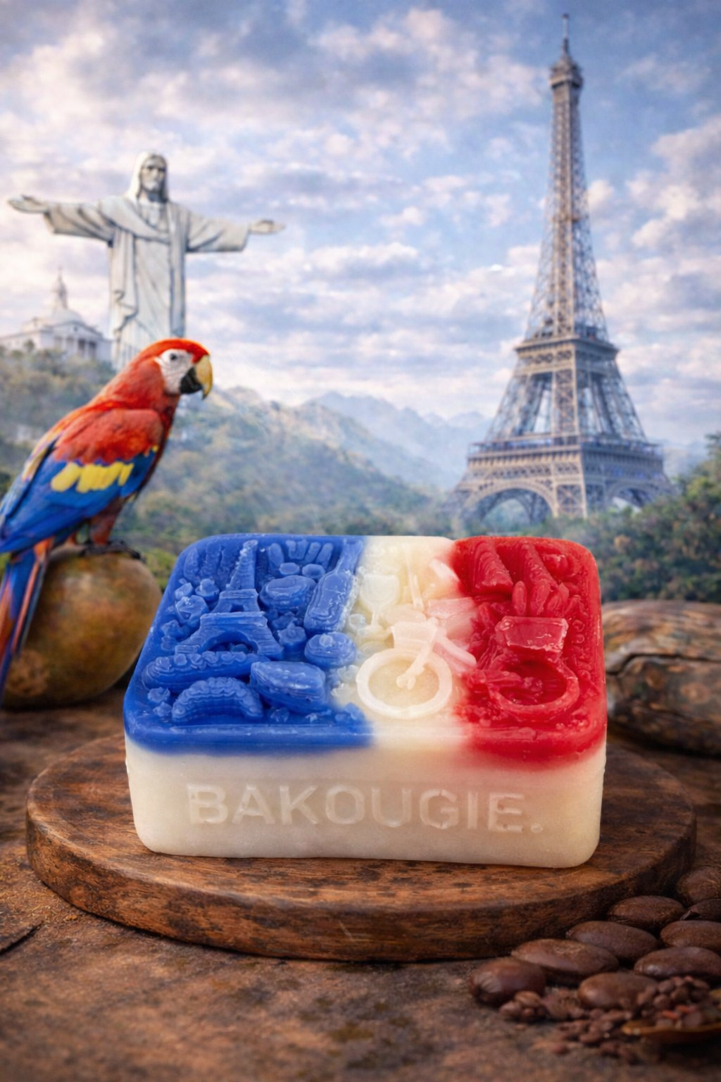 Fondant de cire parfumée au pain au chocolat