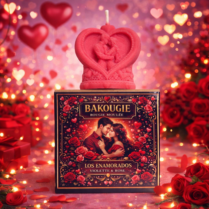 Bougie parfumée Violette & Rose | Los enamorados