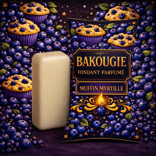 Fondant parfumé muffin myrtille | Bakonette