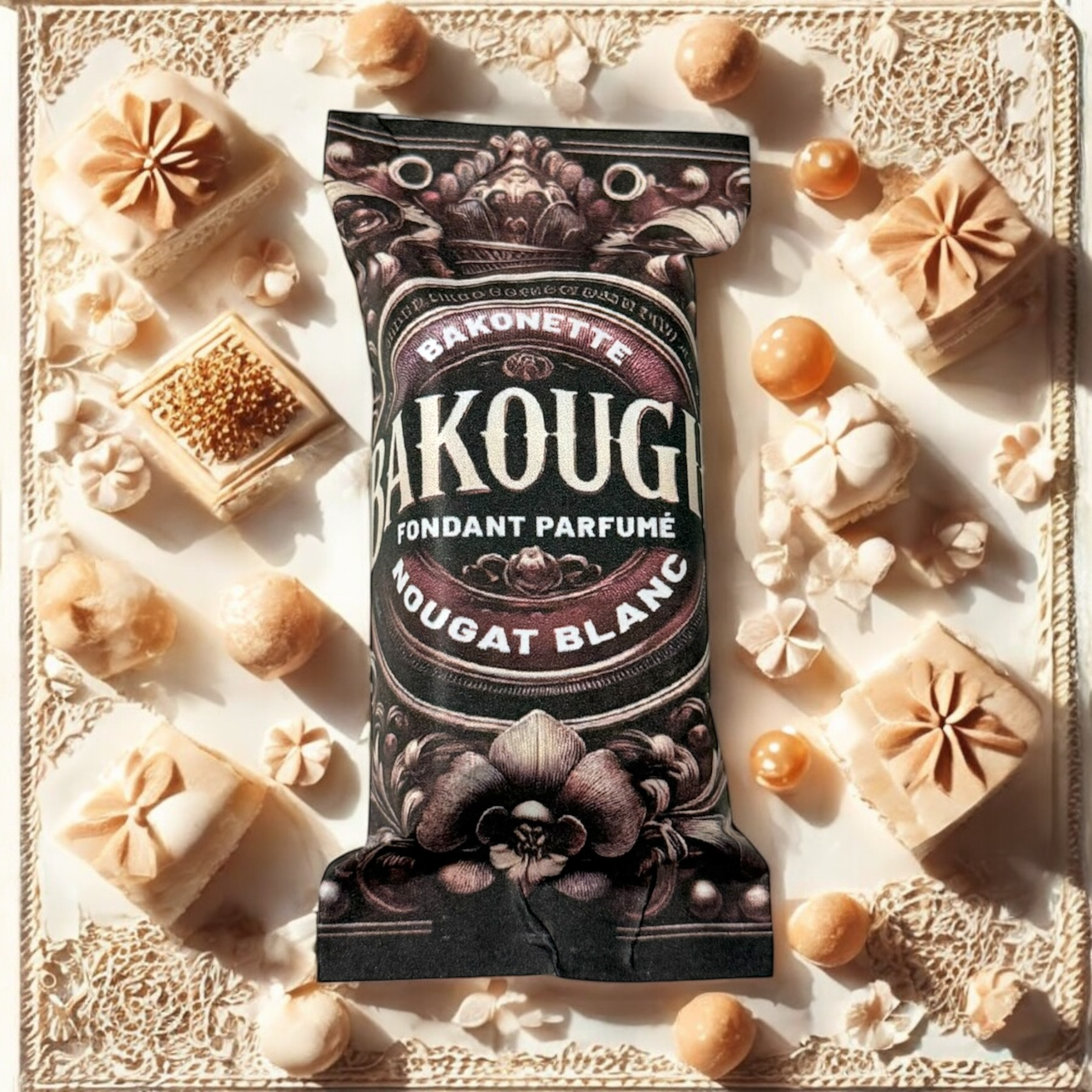 Fondant de cire parfumée nougat blanc, 30h de diffusion de parfum, cire végétale et parfum Français 