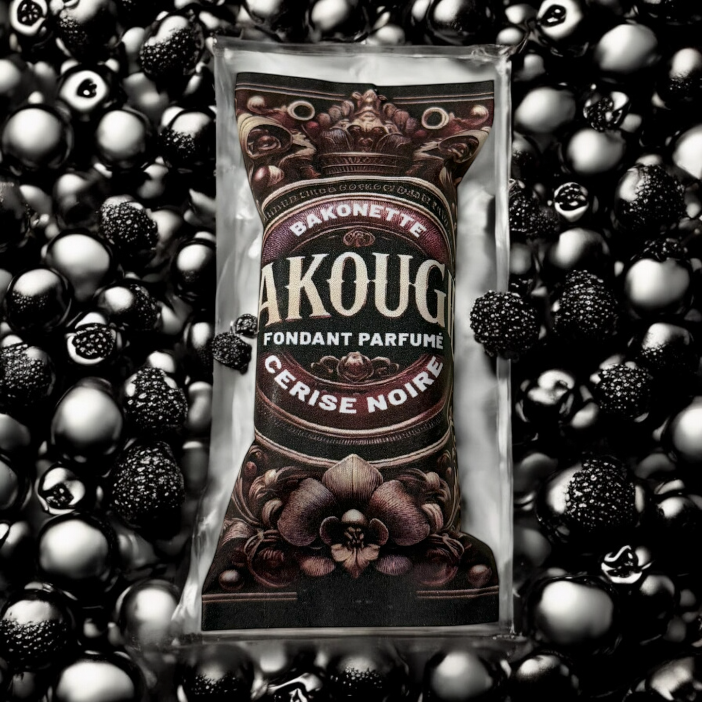 Fondant de cire parfumée cerise noire, 30h de diffusion de parfum, cire végétale et parfum Français 