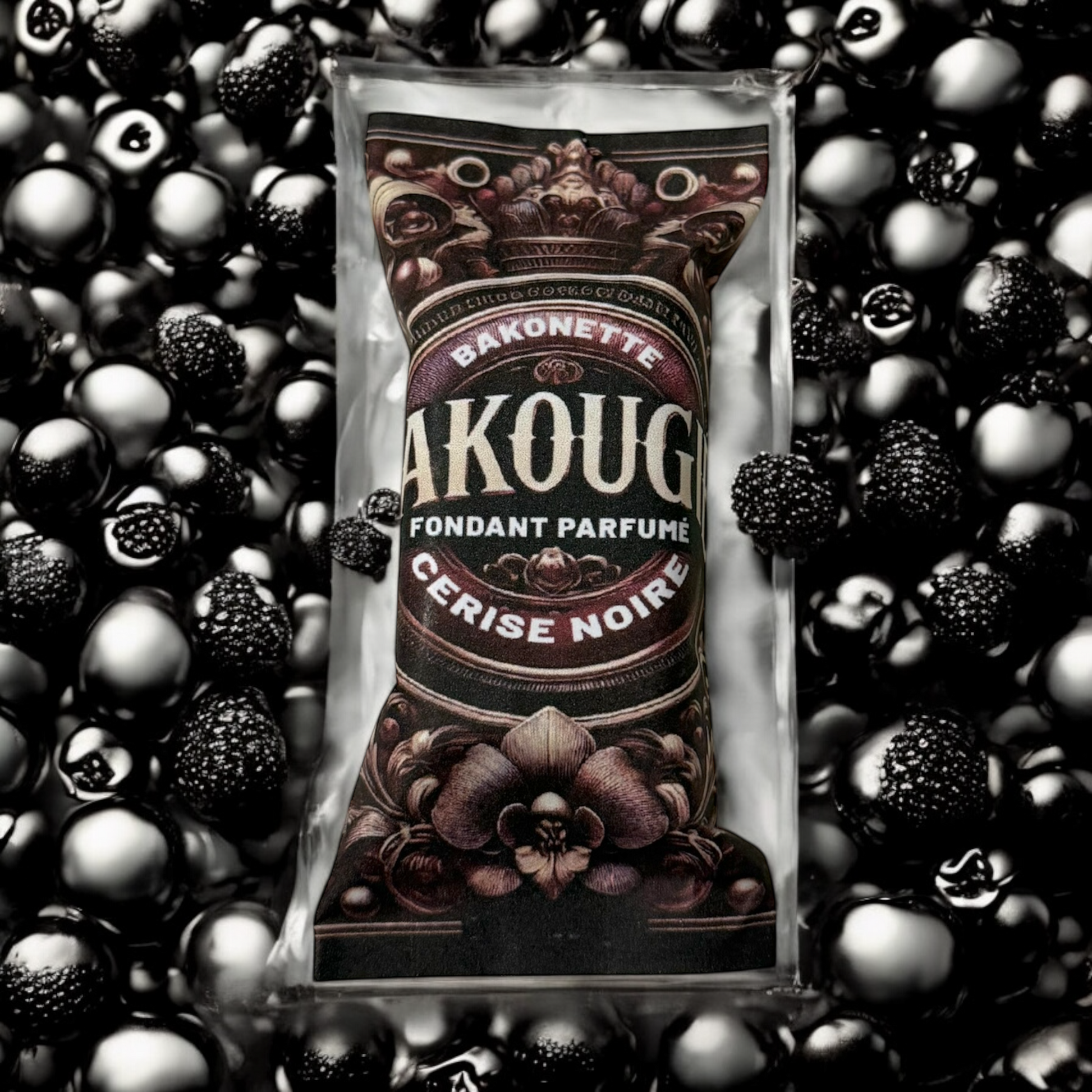 Fondant de cire parfumée cerise noire, 30h de diffusion de parfum, cire végétale et parfum Français 