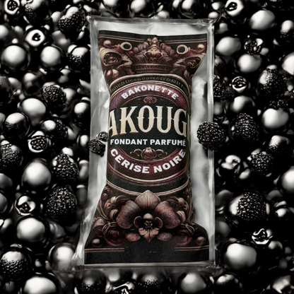 Fondant de cire parfumée cerise noire, 30h de diffusion de parfum, cire végétale et parfum Français 