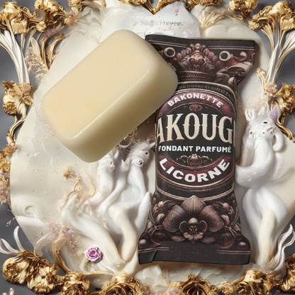 Fondant de cire parfumée licorne, 30h de diffusion de parfum, cire végétale et parfum Français 