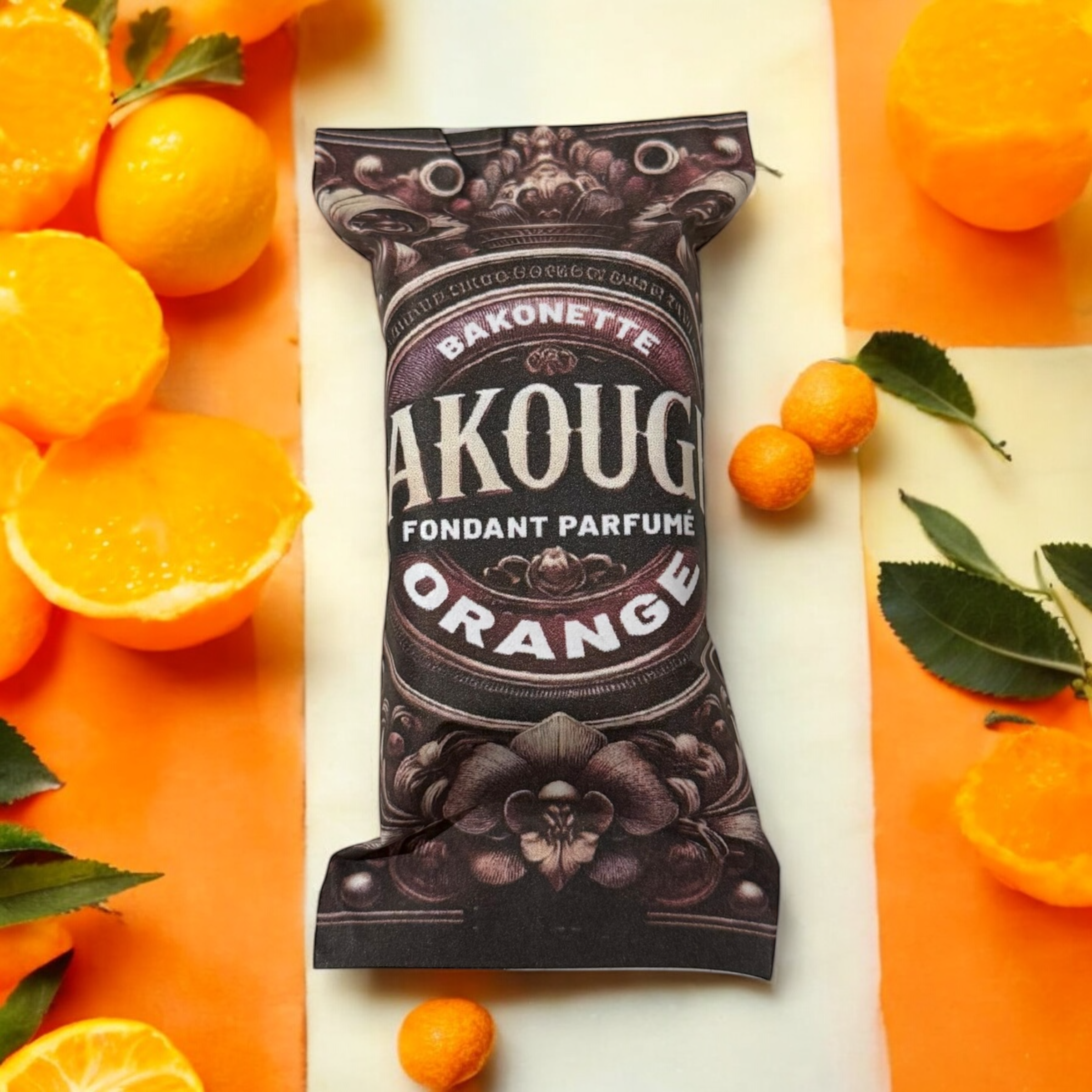 Fondant de cire parfumée orange, 30h de diffusion de parfum, cire végétale et parfum Français 