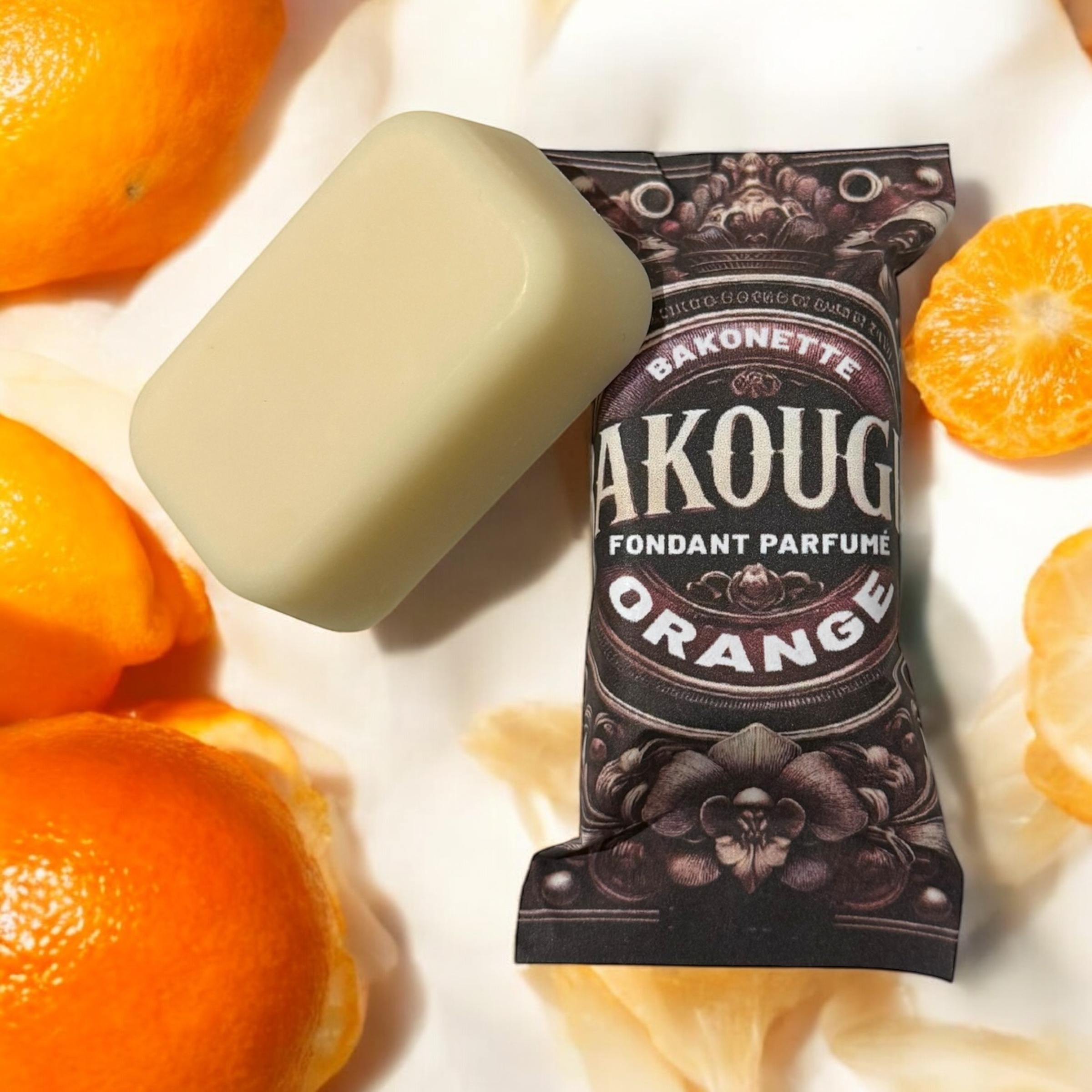 Fondant de cire parfumée orange, 30h de diffusion de parfum, cire végétale et parfum Français 