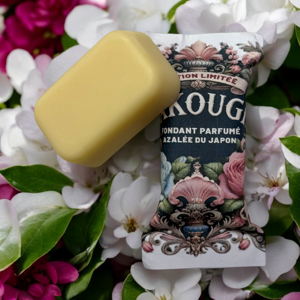 Fondant de cire parfumée azalée du japon, 30h de diffusion de parfum, cire végétale et parfum Français 