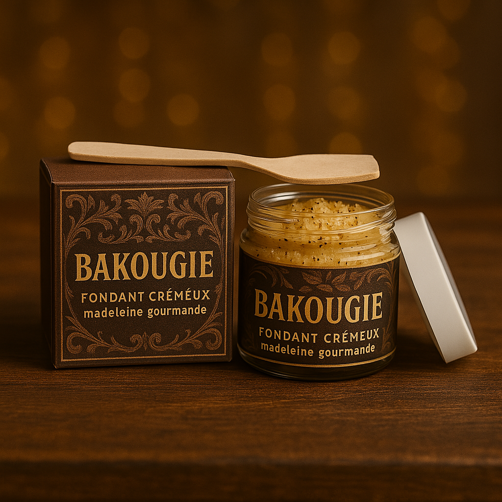 Fondant de cire végétale parfumée madeleine format crémeux de 50g pour 50h de diffusion de parfum