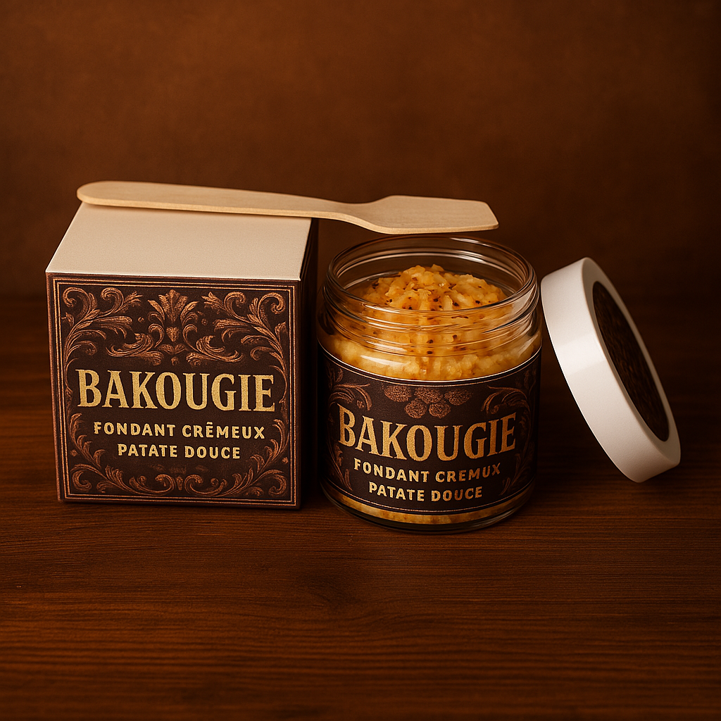 Fondant de cire végétale parfumée patate douce format crémeux de 50g pour 50h de diffusion de parfum