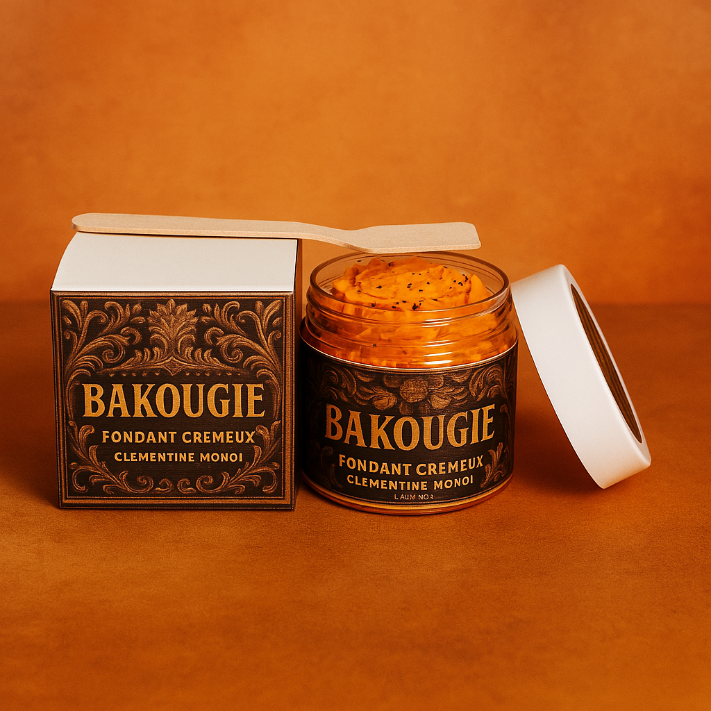 Fondant de cire végétale parfumée Clémentine monoï format crémeux de 50g pour 50h de diffusion de parfum