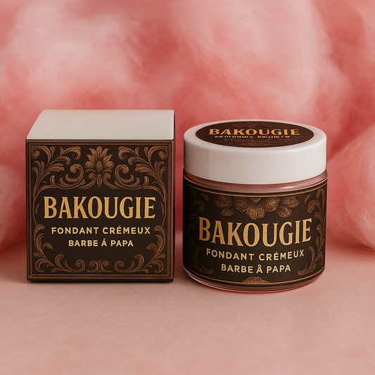 Fondant de cire végétale parfumée barbe à papa format crémeux de 50g pour 50h de diffusion de parfum