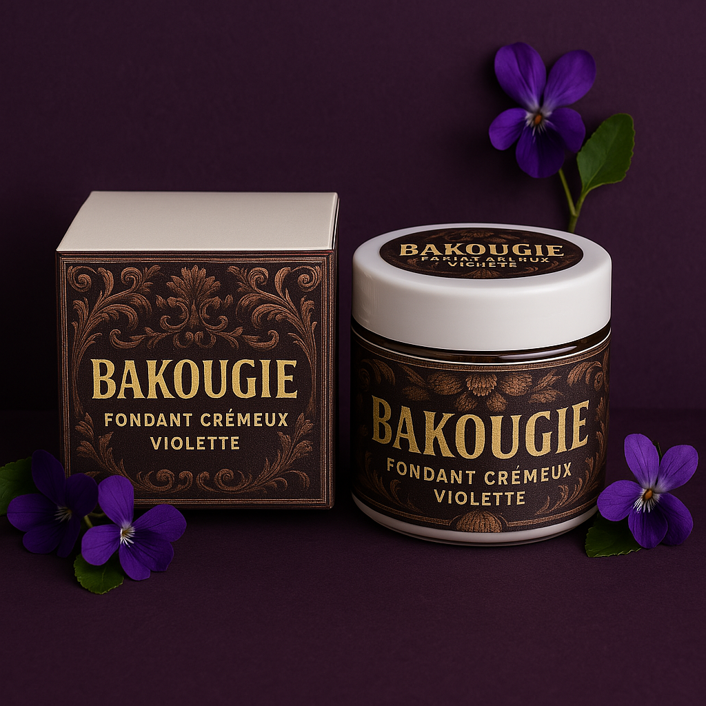 Fondant de cire végétale parfumée violette format crémeux de 50g pour 50h de diffusion de parfum