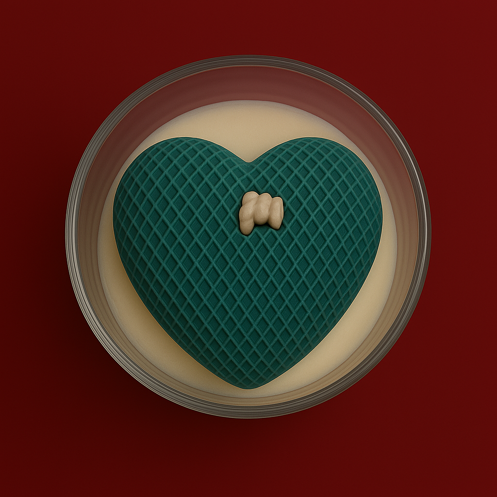 Bougie parfumée pastèque melon avec un coeur en cire au centre, fabriquée à la main avec de la cire végétale et un parfum Français. Bougie création Bakougie