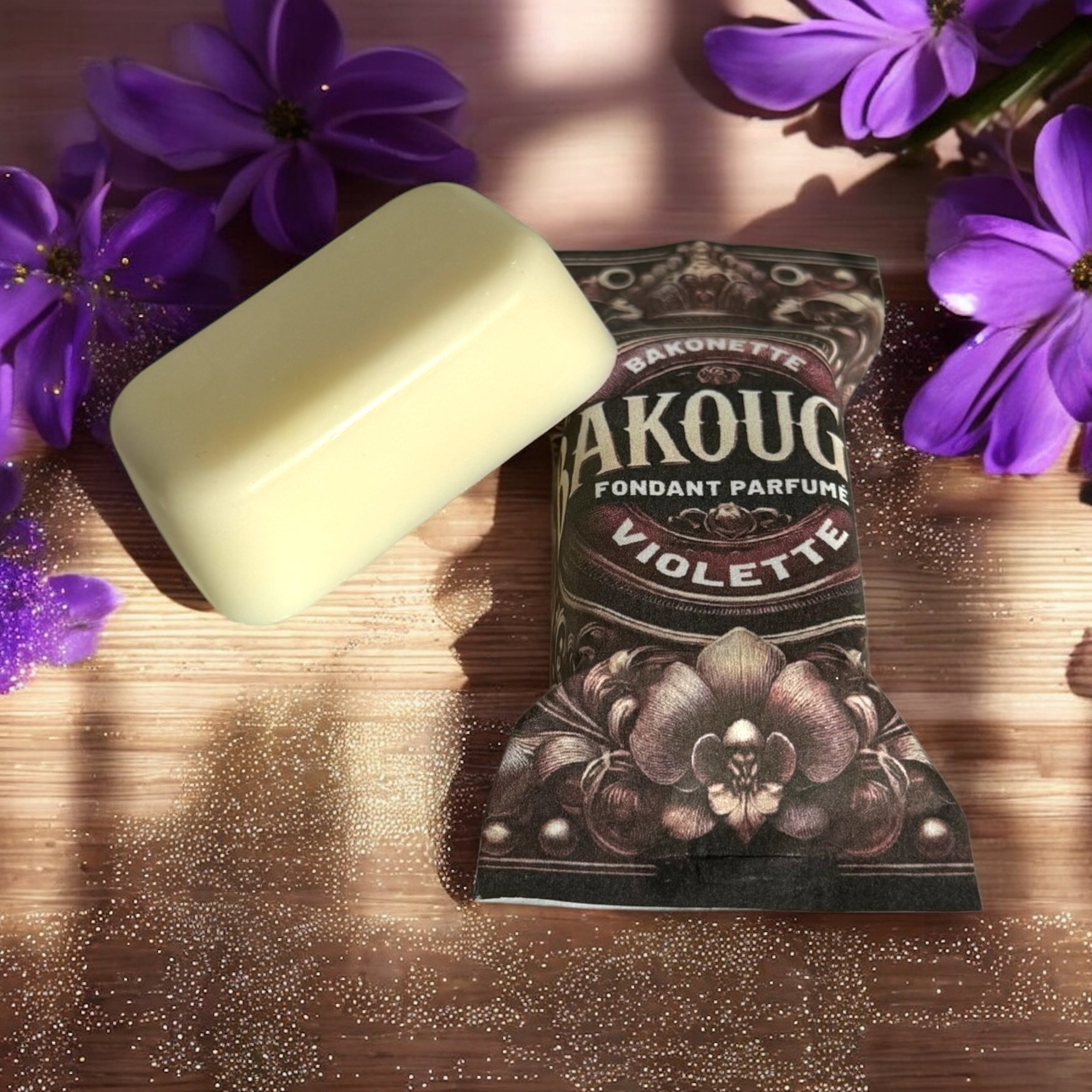 Fondant de cire parfumée violette, 30h de diffusion de parfum, cire végétale et parfum Français 