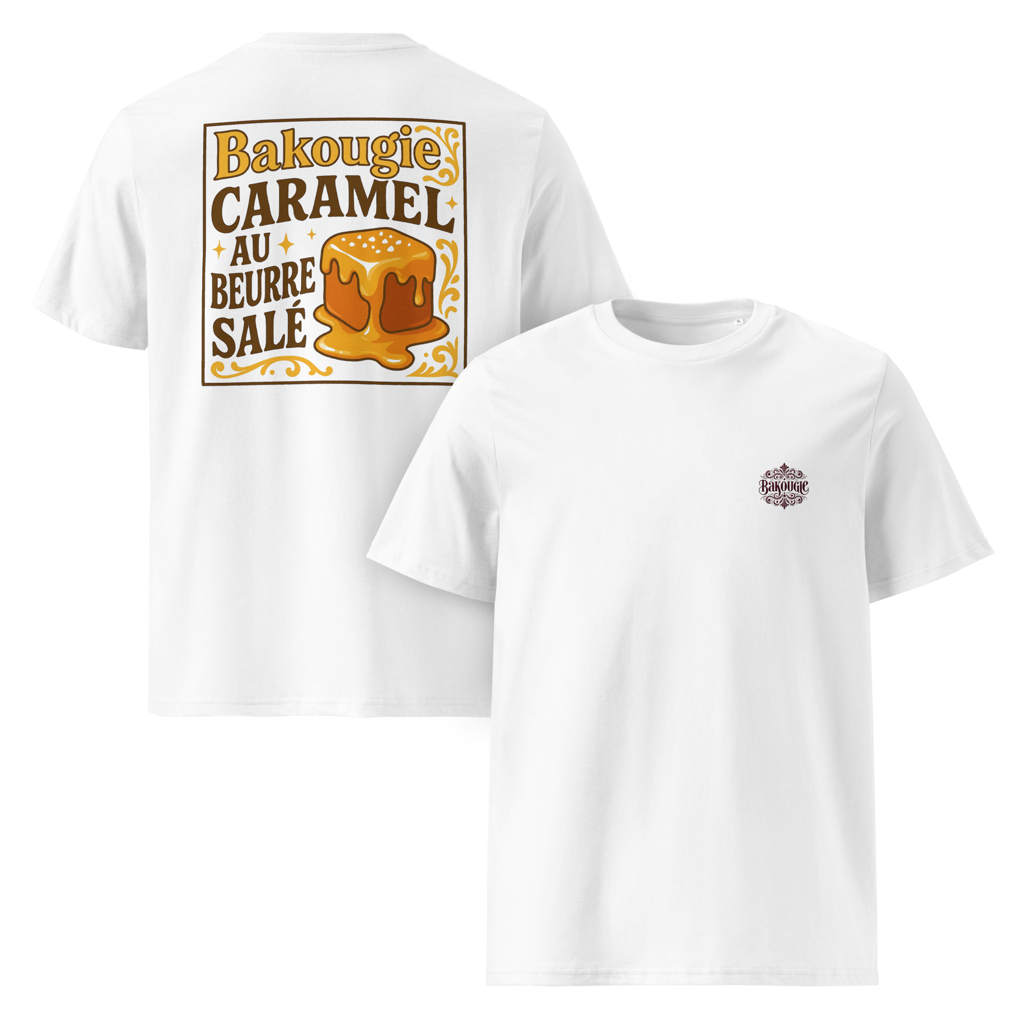 T-shirt en coton | Caramel au beurre salé