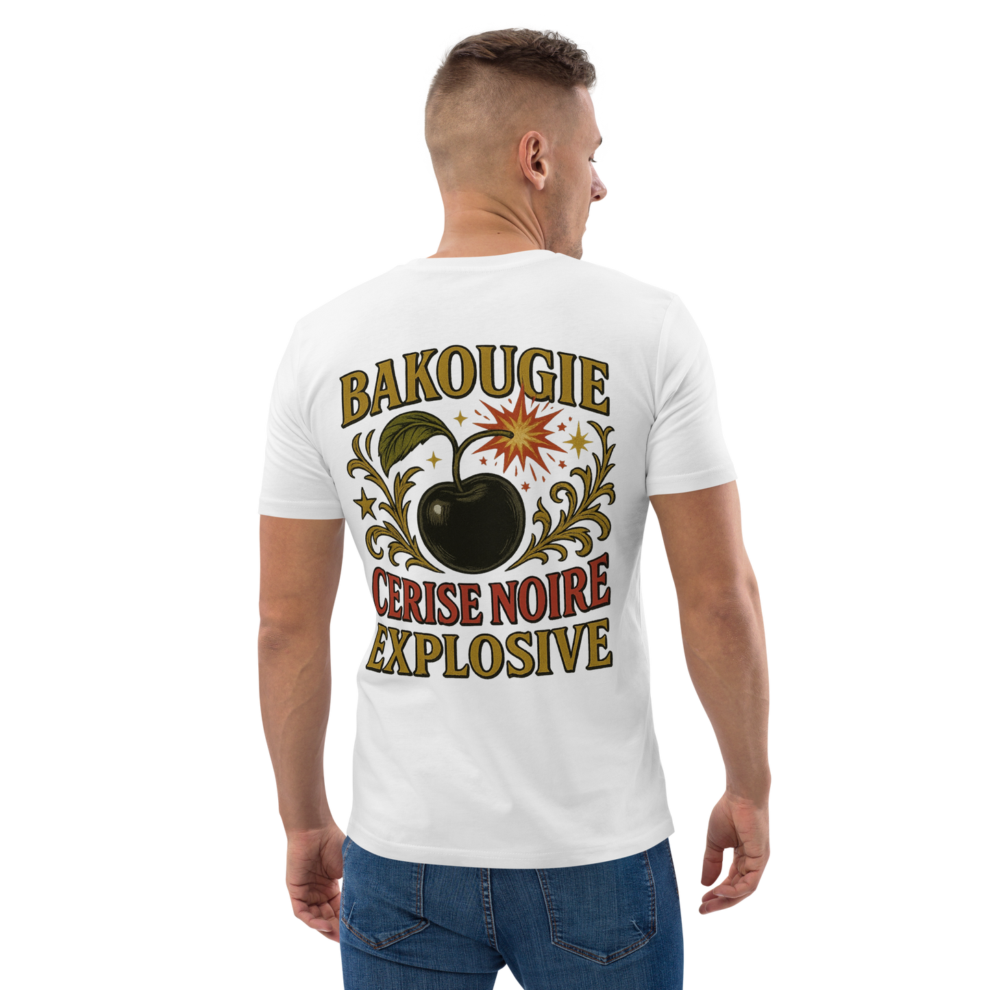 T-shirt en coton | Cerise noire explosive